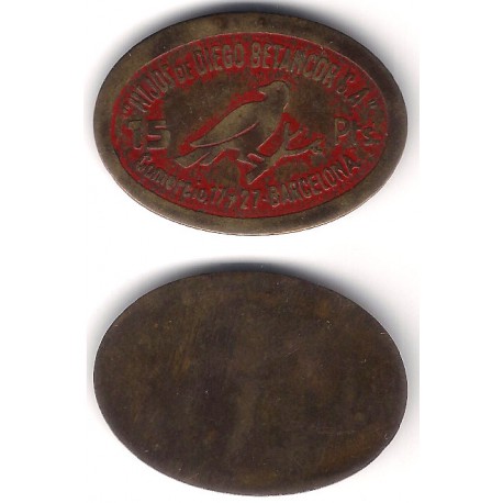 Hijos de Diego Betancor. 15 Pesetas (MBC-)