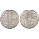 (112.1) Alemania. 1951(D). 5 Mark (SC) (Plata