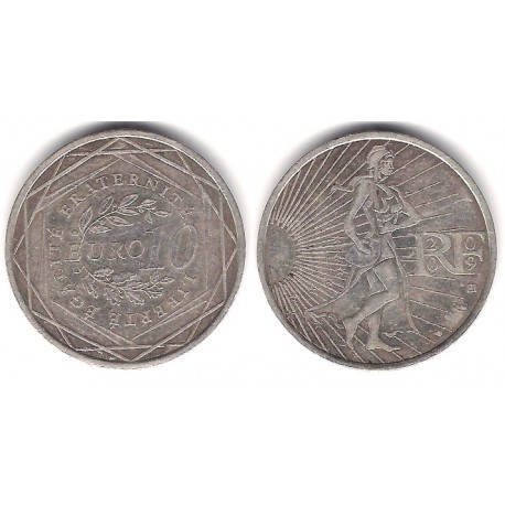 Francia. 2009. 10 Euro (BC+) (Plata)