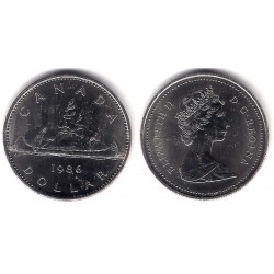 (120.1) Canadá. 1986. 1 Dollar (EBC)