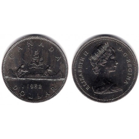 (120.1) Canadá. 1982. 1 Dollar (SC)