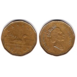 (186) Canadá. 1990. 1 Dollar (MBC)