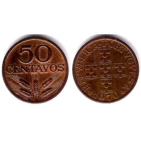 (596) Portugal. 1970. 50 Centavos (MBC+)