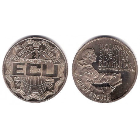 Países Bajos. 1990. 2½ Ecu (SC)