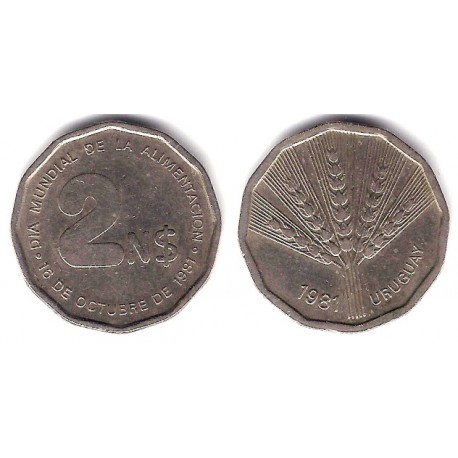 (77) Uruguay. 1981. 2 Nuevos Pesos (MBC)