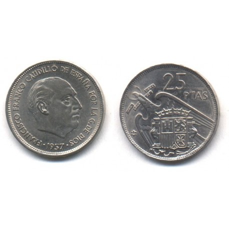 Estado Español. 1957*(66). 25 Pesetas (EBC)