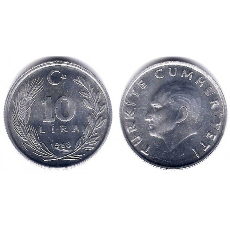 (964) Turquía. 1988. 10 Lira (SC)