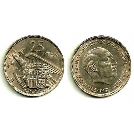 Estado Español. 1957*(66). 25 Pesetas (SC)