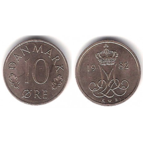 (860.2) Dinamarca. 1982. 10 Ore (EBC+)