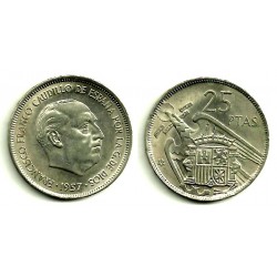 Estado Español. 1957*(66). 25 Pesetas (SC)