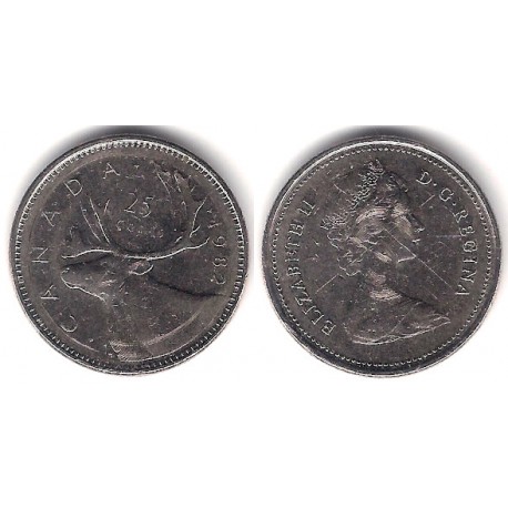(74) Canadá. 1982. 25 Cents (MBC)