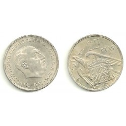 Estado Español. 1957*(65). 25 Pesetas (EBC)