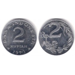 (21) Indonesia. 1970. 2 Rupiah (SC)