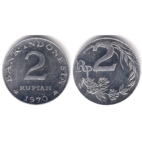 (21) Indonesia. 1970. 2 Rupiah (SC)