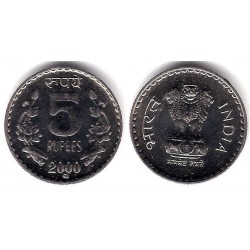 (145.1) India. 2000. 5 Rupees (SC)