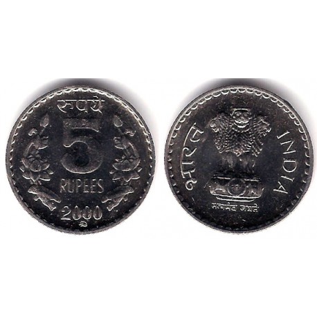 (145.1) India. 2000. 5 Rupees (SC)
