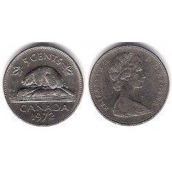(60.1) Canadá. 1972. 5 Cents (MBC)