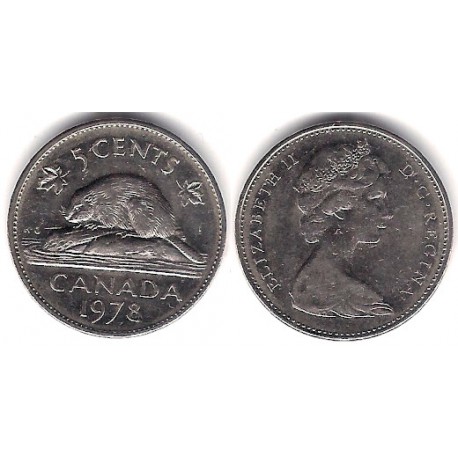 (60.1) Canadá. 1978. 5 Cents (MBC)