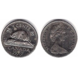 (60.1) Canadá. 1977. 5 Cents (MBC)
