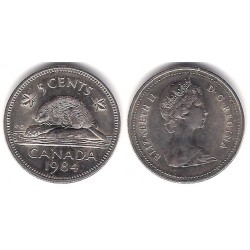 (60.2a) Canadá. 1984. 5 Cents (EBC)
