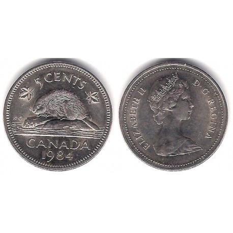 (60.2a) Canadá. 1984. 5 Cents (EBC)