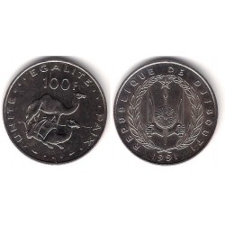 (26) Djibouti. 1991. 100 Francs (SC)