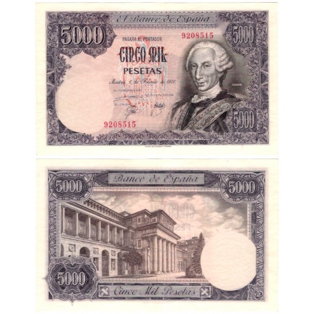 España. 1976. 5000 Pesetas (EBC) Sin Serie