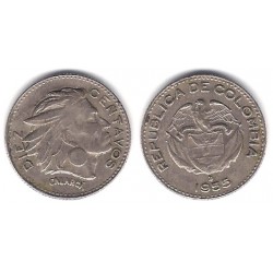 (212.2) Colombia. 1955. 10 Centavos (MBC)