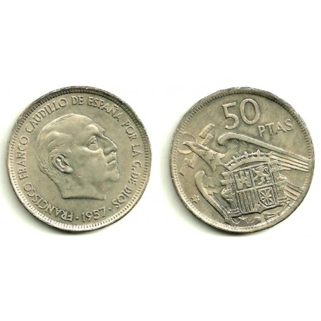 Estado Español. 1957*(71). 50 Pesetas (EBC)