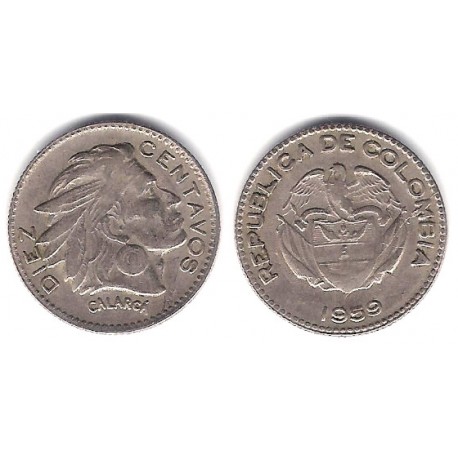 (212.2) Colombia. 1959. 10 Centavos (MBC)