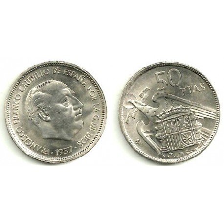 Estado Español. 1957*(67). 50 Pesetas (SC)