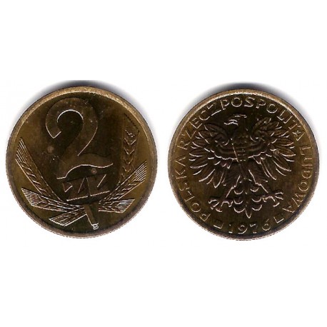 (Y80.1) Polonia. 1976. 2 Zlote (EBC+)