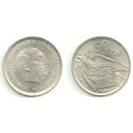 Estado Español. 1957*(59). 50 Pesetas (EBC)