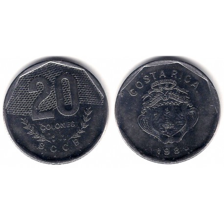 (216.2) Costa Rica. 1985. 20 Coones (MBC)