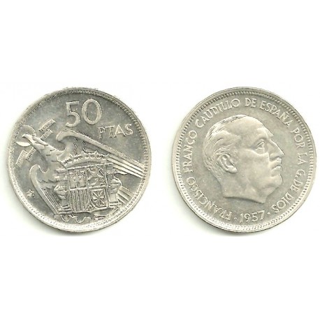 Estado Español. 1957*(58). 50 Pesetas (EBC)