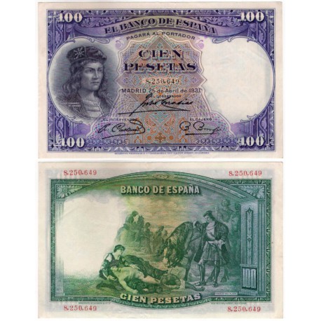 España. 1931. 100 Pesetas (EBC-) Sin Serie
