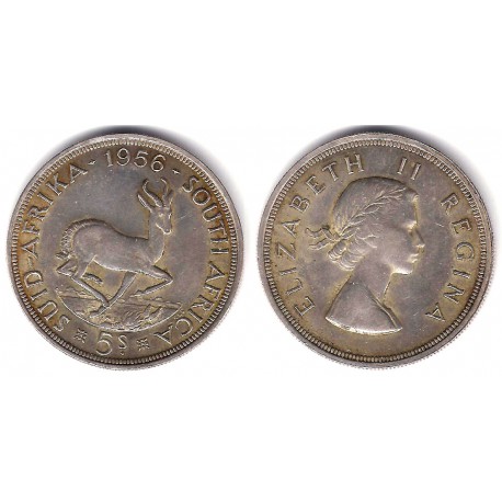 (52) Sudáfrica. 1256. 5 Shillings (EBC) (Plata)