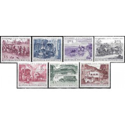Austria. 1964. Serie Congreso UPU (7 Valores) (Nuevo)