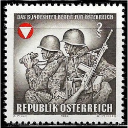 Austria. 1969. 2 Schilling. Ejercito Federal (Nuevo)