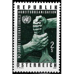 Austria. 1969. 2 Schilling. 50 Aniv. Organización del Trabajo (Nuevo)