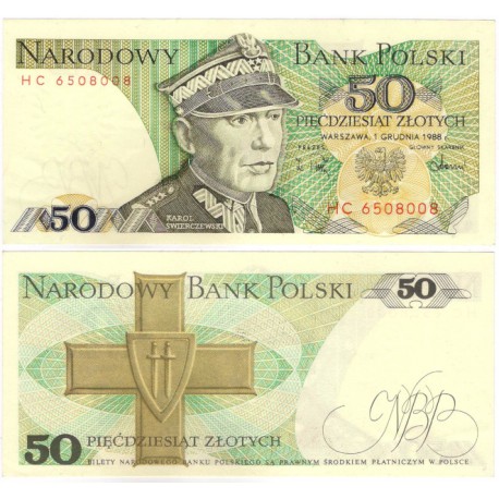 (142c) Polonia. 1988. 50 Zlotych (SC)