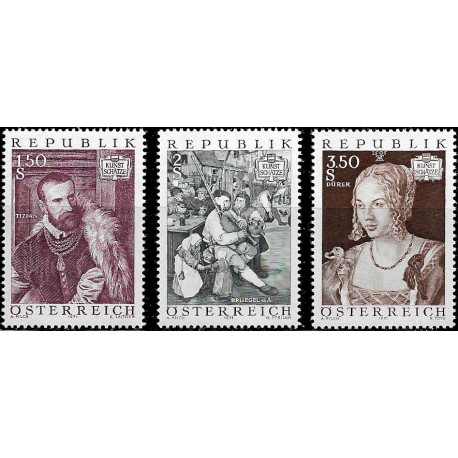 Austria. 1971. Serie Completa. Tesoros Artísticos, Pinturas (Nuevo)