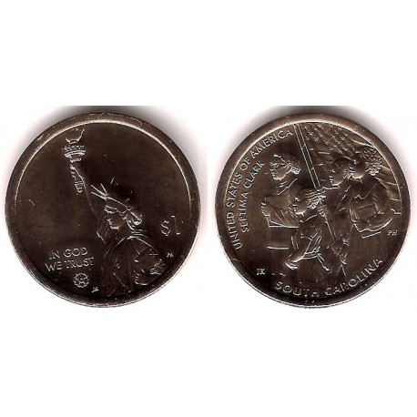 Estados Unidos de América. 2020(D). 1 Dollar (SC) South Carolina