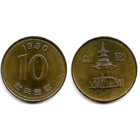 (33.1) Corea del Sur. 1990. 10 Won (EBC+)