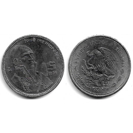 (496) Estados Unidos Mexicanos. 1984. 1 Peso (MBC+)
