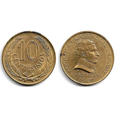 (39) Uruguay. 1960. 10 Centesimos (EBC)