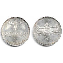 (128.1) Alemania. 1971(G). 5 Mark (EBC) (Plata)