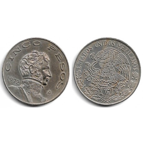 (472) Estados Unidos Mexicanos. 1972. 5 Pesos (MBC+)