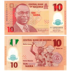 (33d) Nigeria. 2009. 10 Naira (SC)