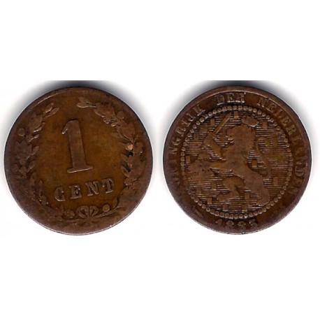 (107) Países Bajos. 1883. 1 Cent (BC)